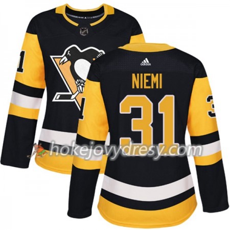 Dámské Hokejový Dres Pittsburgh Penguins Antti Niemi 31 Adidas 2017-2018 Černá Authentic